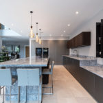 Open plan with modern high-end kitchen